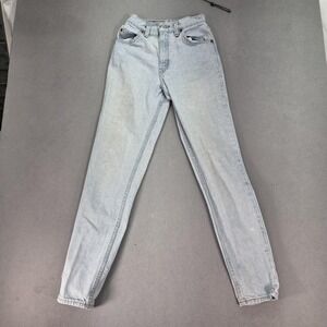 Vintage Levis 551 Jeans Womens 4 Long Light Wash Relaxed Tapered USA 90s